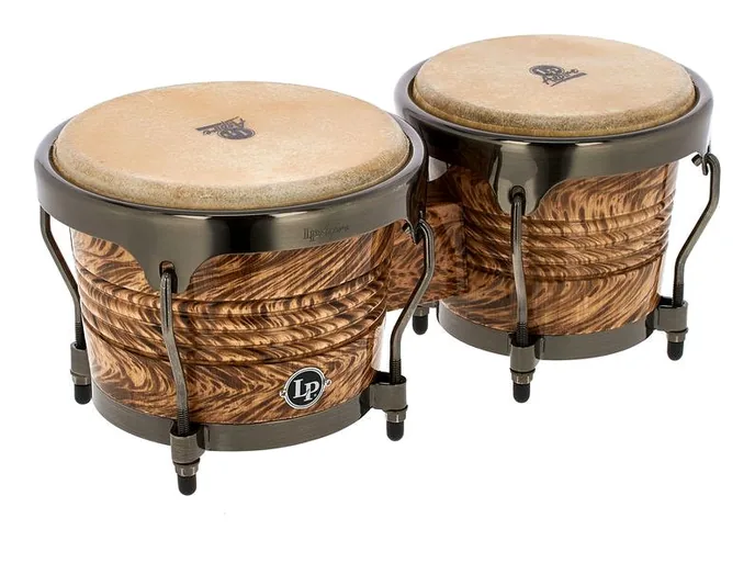 LP LPA601-HC Havana Café Bongos, vue de profil, photo 3