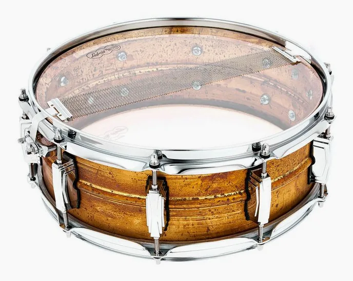 Ludwig 14"x05" Raw Brass Phonic, vue de dessus, photo 4