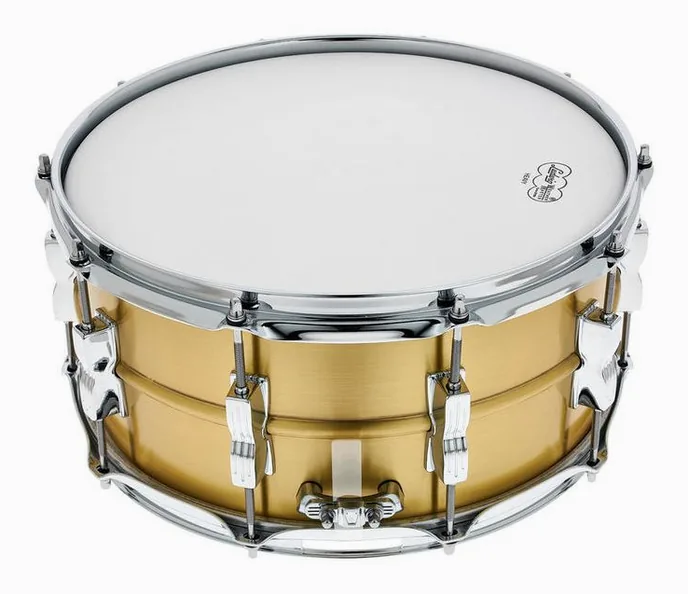 Ludwig 14"x6,5" Acro Brass Snare, sur fond neutre, photo 3