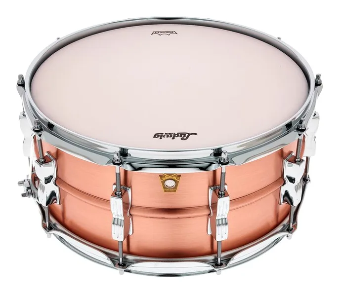 Ludwig 14"x6,5" Acro Copper Snare, vue de face