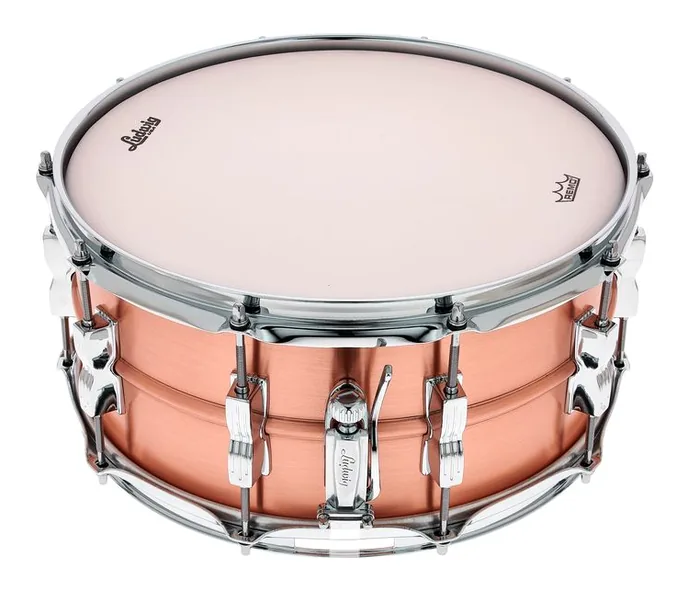 Ludwig 14"x6,5" Acro Copper Snare, vue de dessus, photo 3