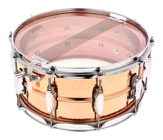 Ludwig 14"x6,5" Hammered Copper Phon., vue de dessus, photo 4