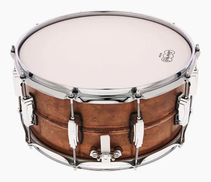 Ludwig 14"x6,5" Raw Copper Phonic, vue de trois quarts, photo 3