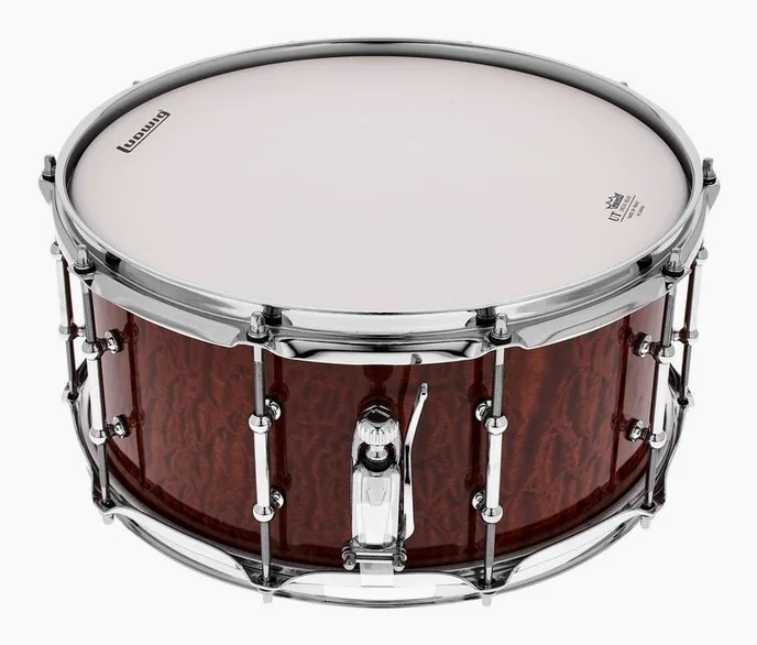 Ludwig 14"x6,5" Universal Beech Snare, vue de près, photo 2