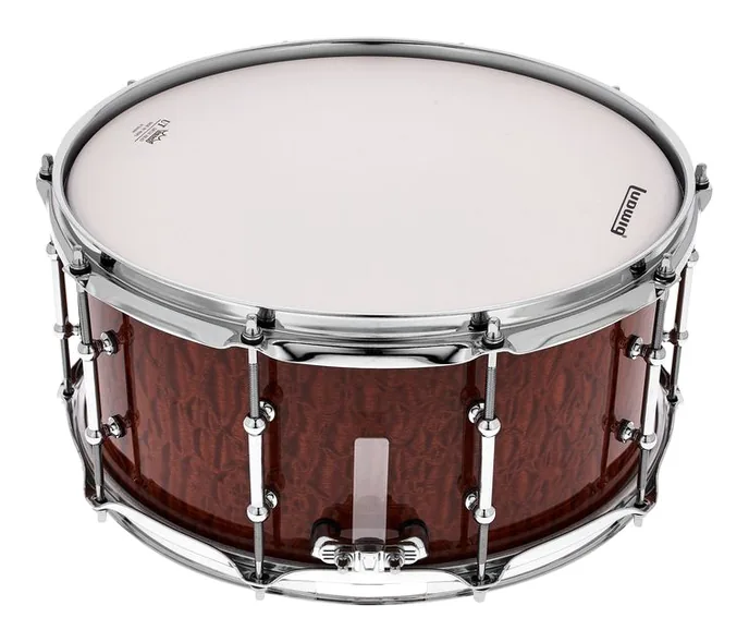 Ludwig 14"x6,5" Universal Beech Snare, vue de face, photo 3