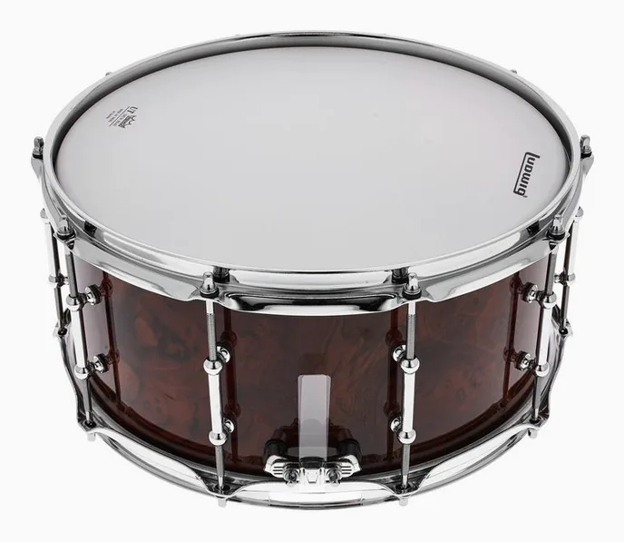 Ludwig 14"x6,5" Universal Walnut S., vue de près, photo 3