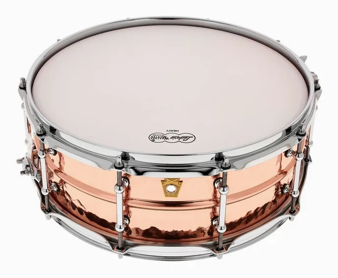 Ludwig 14"x05" LC660KT Copper Phonic, vue de près, de face