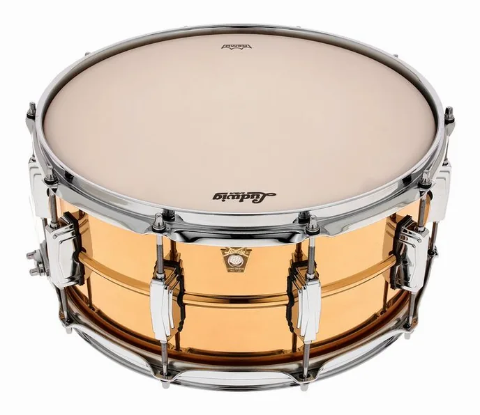 Ludwig 14"x6,5" LB552 Bronze Phonic, sur fond neutre