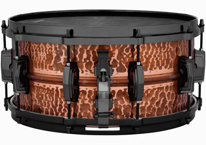 Ludwig 14"x6,5" Raw Ham. Copper Phon., vue de profil, photo 3