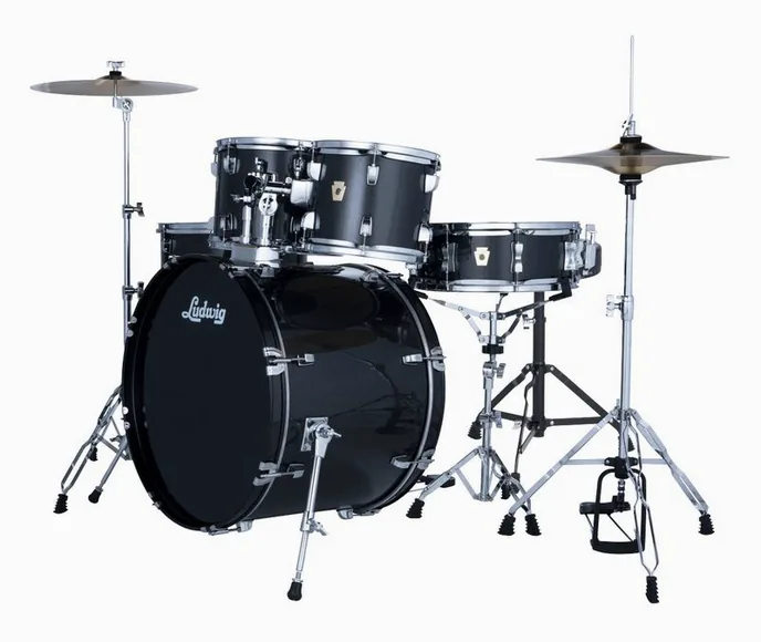 Ludwig Accent Drive 5pc Moon Dust, sur fond neutre, photo 2