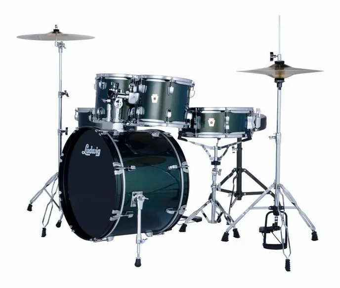 Ludwig Accent Fuse 5pc Jade Dust, sur fond neutre, photo 2