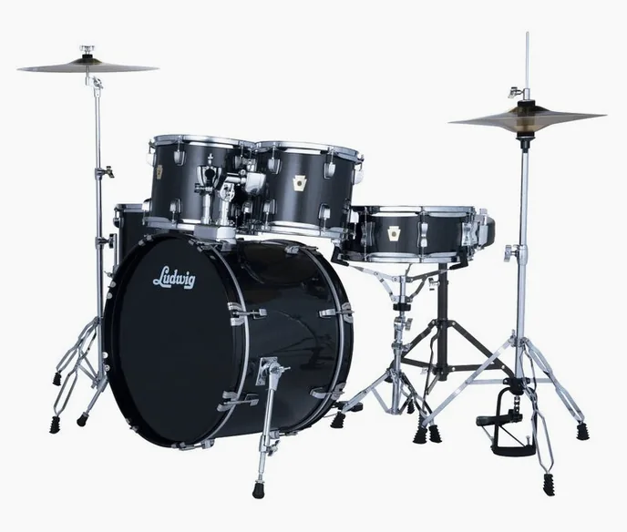 Ludwig Accent Fuse 5pc Moon Dust, vue de face, photo 2