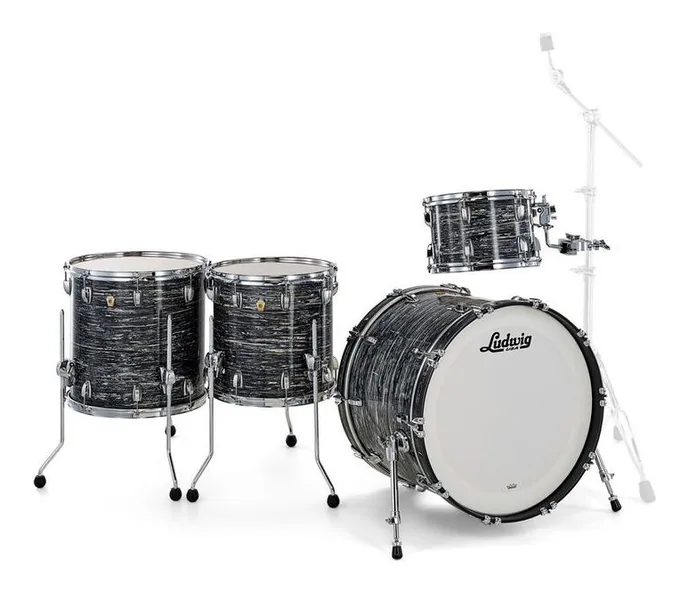 Ludwig Classic Maple 4pcs V. Black Oy, sur fond neutre, photo 3