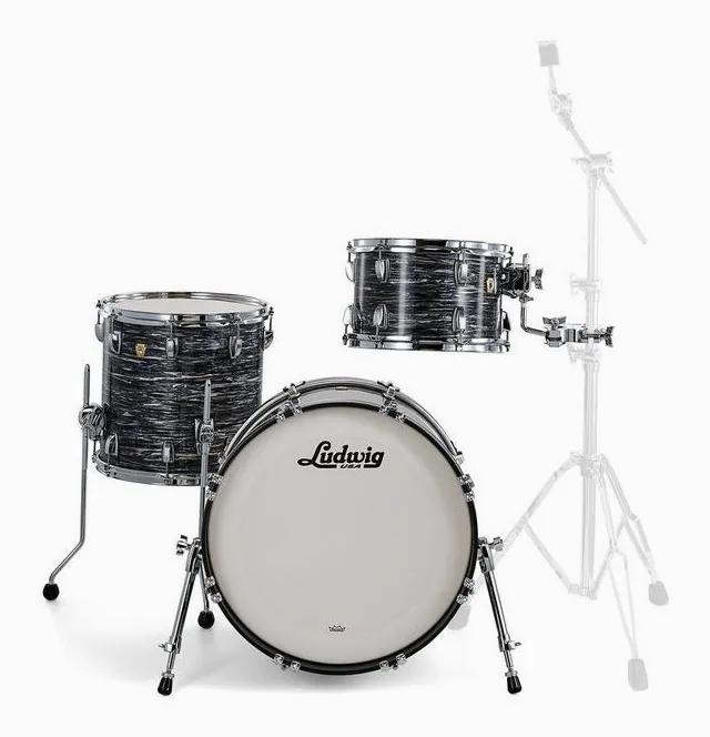 Ludwig Classic Maple Downbeat Black O, sur fond neutre, photo 2