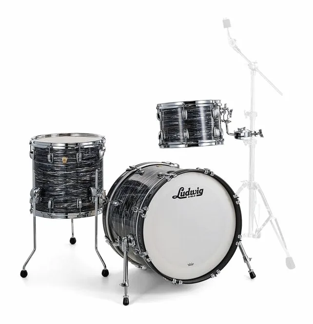 Ludwig Classic Maple Downbeat Black O, vue de trois quarts, photo 3