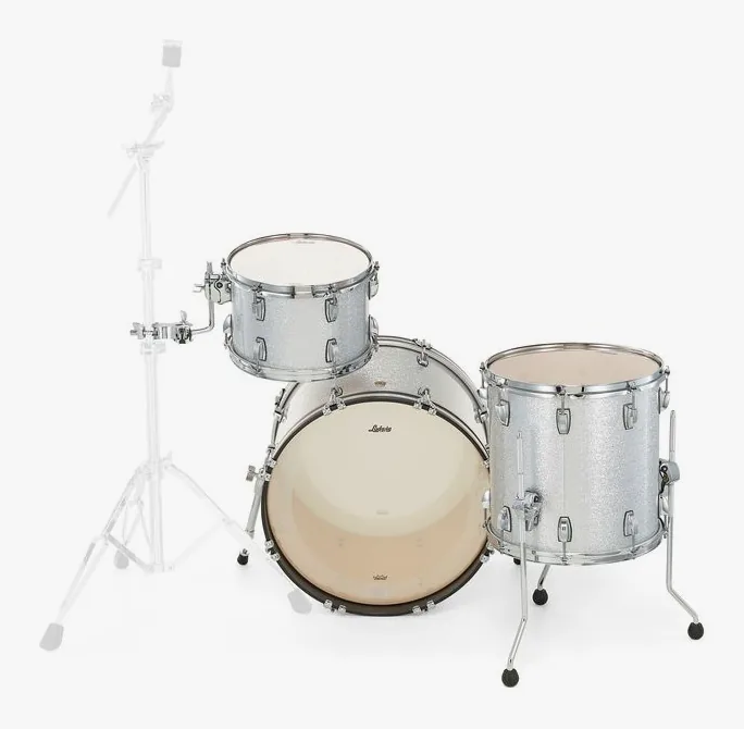 Ludwig Classic Maple Downbeat Silver, vue de près, photo 4