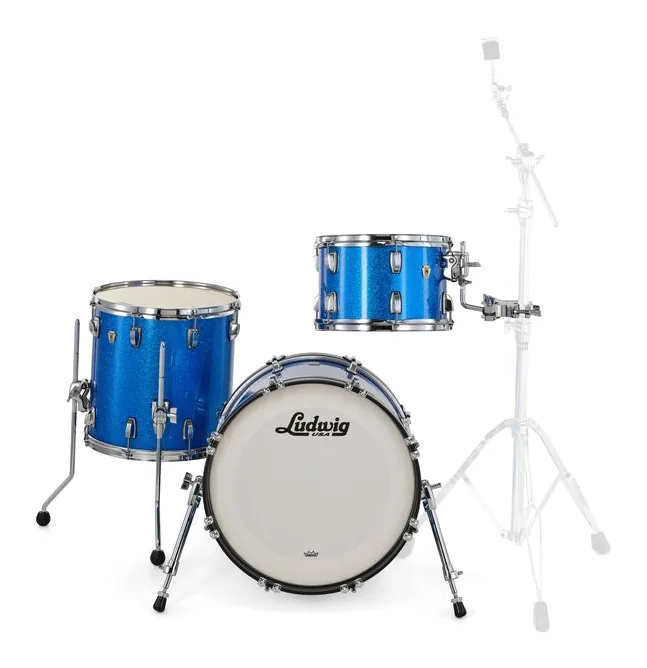 Ludwig Classic Maple Jazz. Blue Sp., vue de face, photo 2