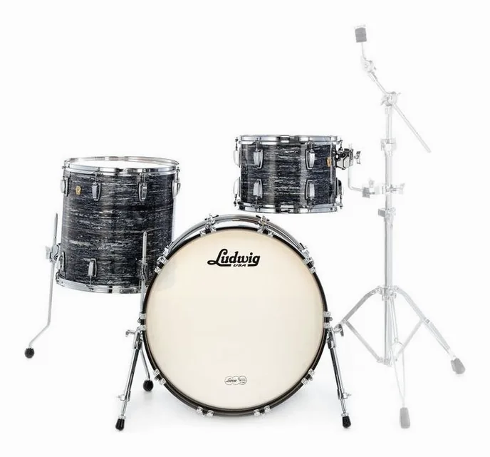 Ludwig Classic Maple Rock Black Oy., vue de profil, photo 2