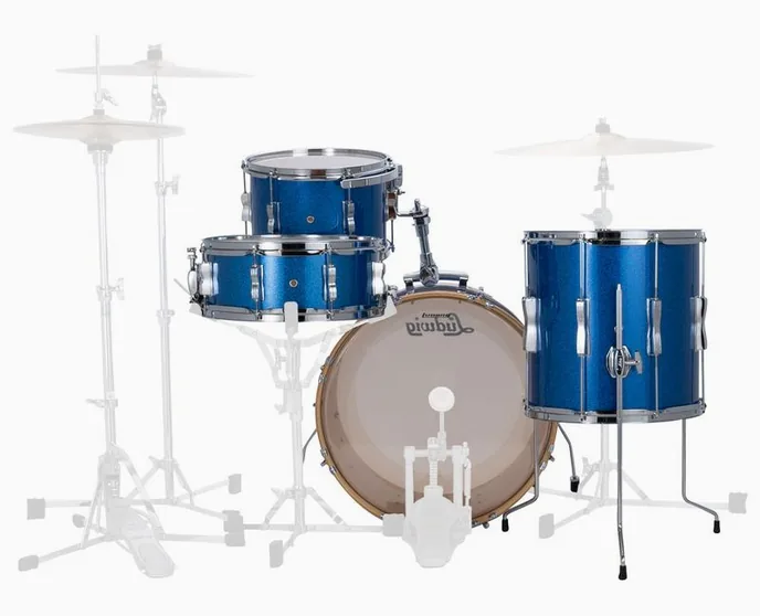 Ludwig Continental Club 22" Blue Spkl, vue de près, photo 3