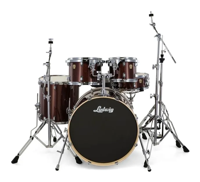 Ludwig Evolution 20" Caramel Sparkle, vue de profil, photo 2