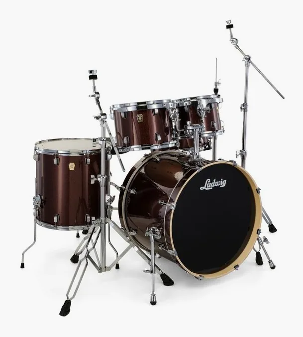 Ludwig Evolution 20" Caramel Sparkle, vue de profil, photo 3