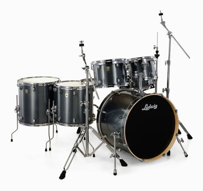 Ludwig Evolution 22" 6pc Atlant. Spkl, vue de dessus, photo 3