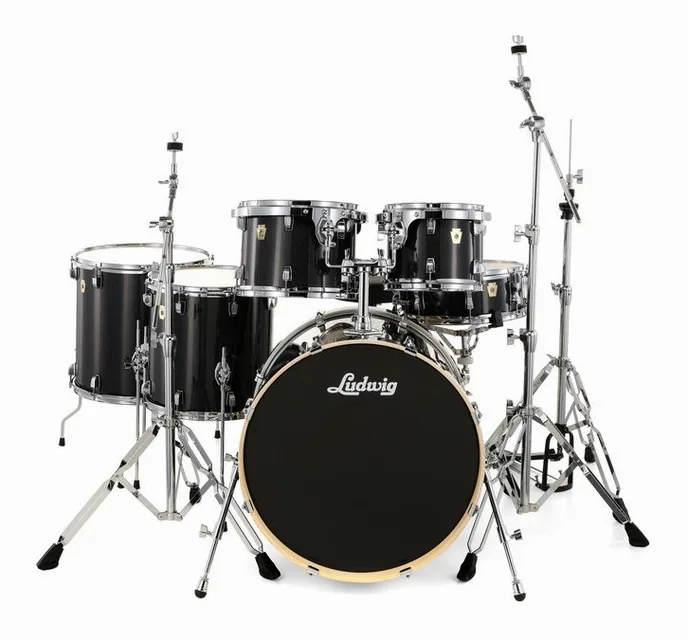Ludwig Evolution 22" 6pc Moon Dust, vue de face, photo 2