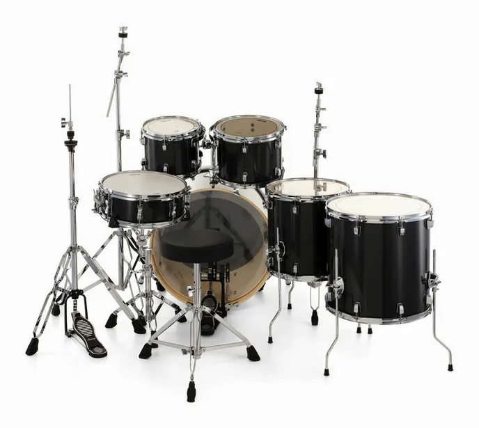 Ludwig Evolution 22" 6pc Moon Dust, vue de profil, photo 4
