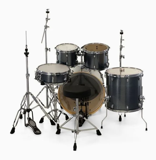 Ludwig Evolution 22" Atlantic Sparkle, vue de près, photo 4
