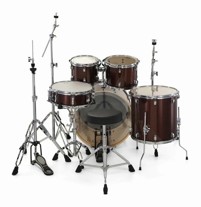 Ludwig Evolution 22" Caramel Sparkle, vue de profil, photo 4