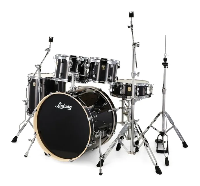 Ludwig Evolution 22" Moon Dust, sur fond neutre
