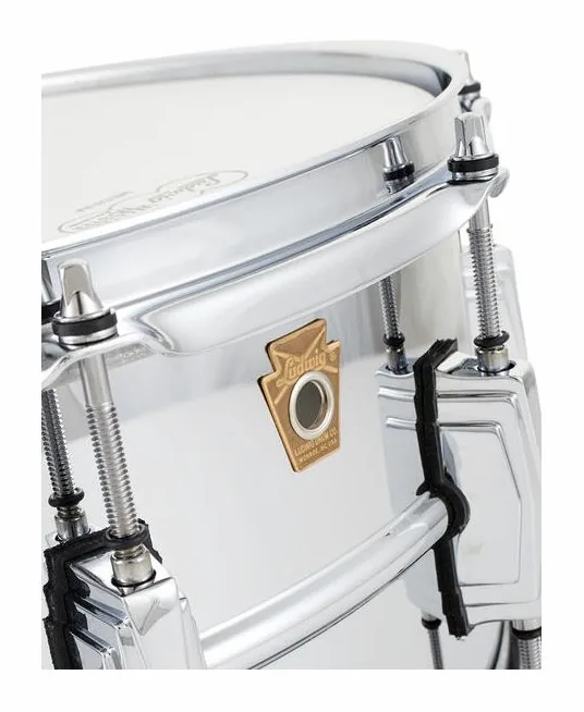 Ludwig LB402B Supra Phonic Snare, vue de près, photo 4
