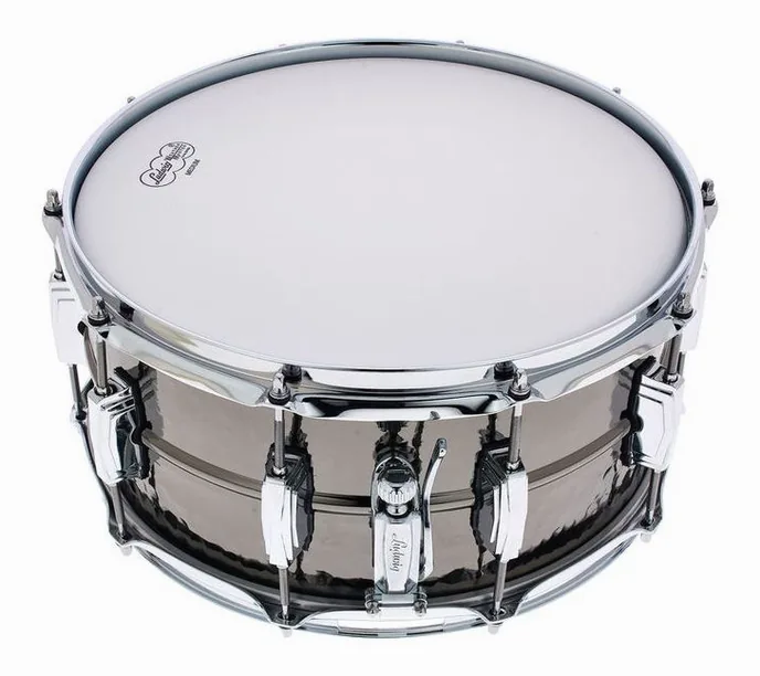 Ludwig LB417K 14" x 6.5" Black Beauty, sur fond neutre, photo 3