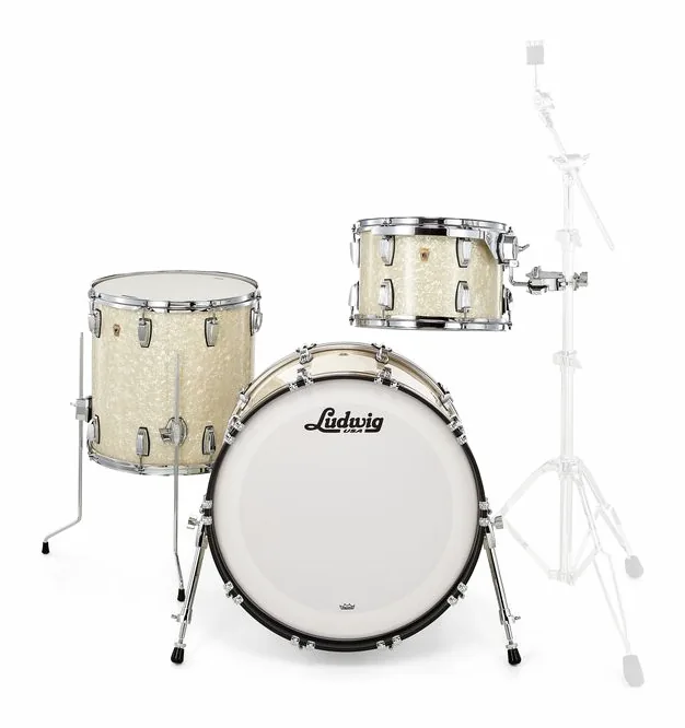 Ludwig Legacy Mahogany Fab V.White, vue de près, photo 2