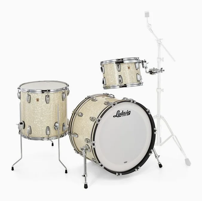 Ludwig Legacy Mahogany Fab V.White, vue de près, photo 3