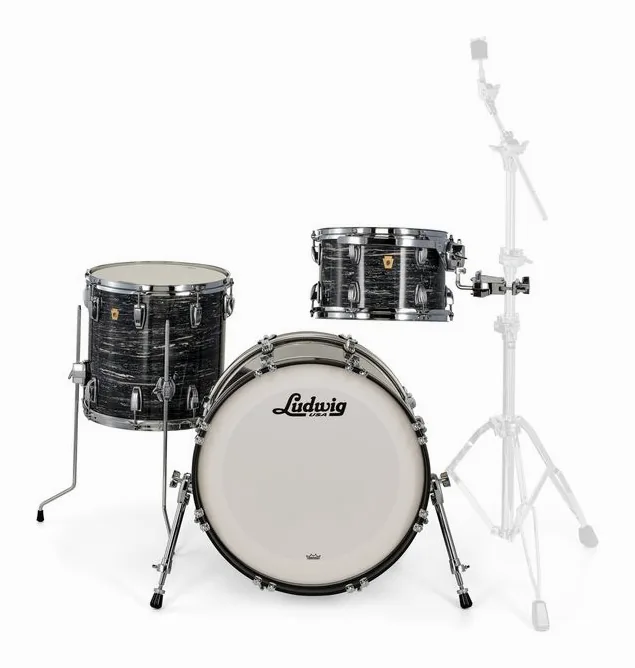Ludwig Legacy Maple Downbeat Black Oy, vue de trois quarts, photo 2