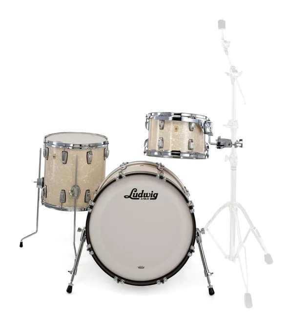 Ludwig Legacy Maple Downbeat V.White, vue de près, photo 2