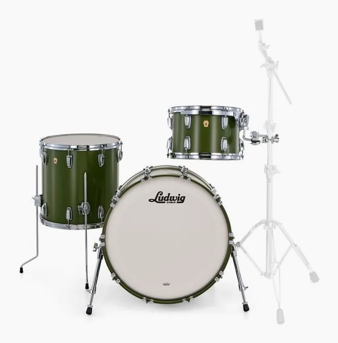 Ludwig Legacy Maple Fab Herit. Green, vue de trois quarts, photo 2