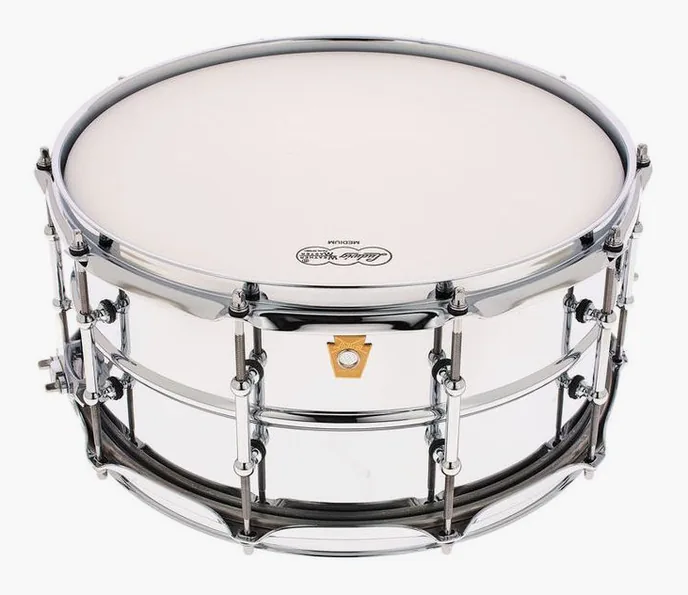 Ludwig LM402T Supra Phonic Snare, vue de près, de face