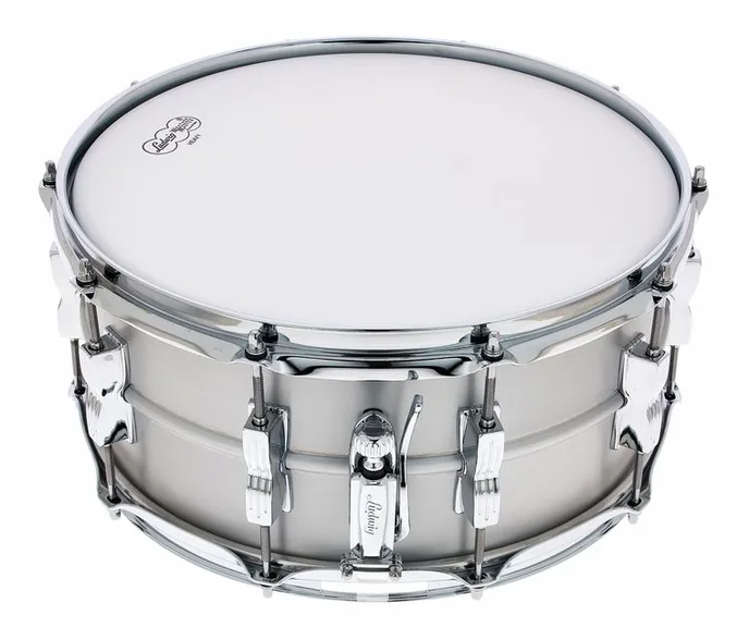Ludwig LM405C 14"x6,5" Acrolite Snare, vue de face, photo 3