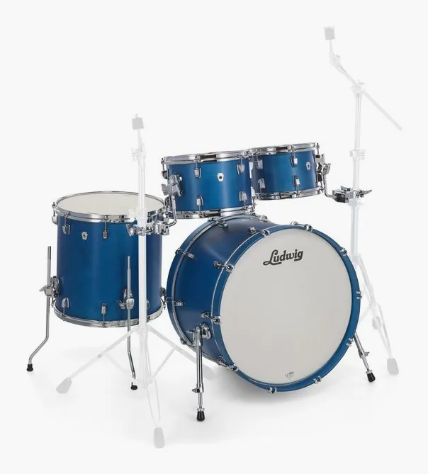 Ludwig NeuSonic Mod2 4pc Set S.Blue, vue de trois quarts, photo 3