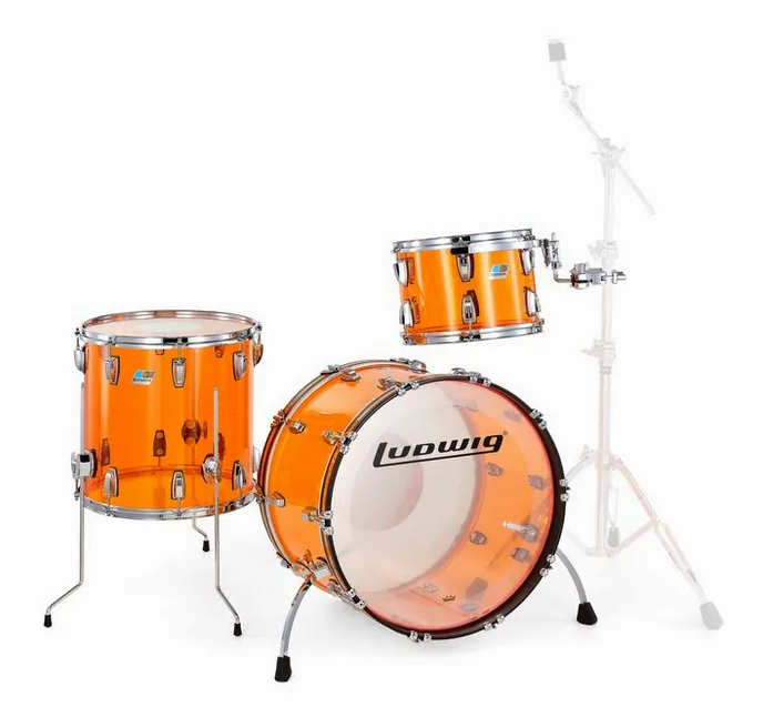Ludwig Vistalite FAB Set Amber, sur fond neutre, photo 3