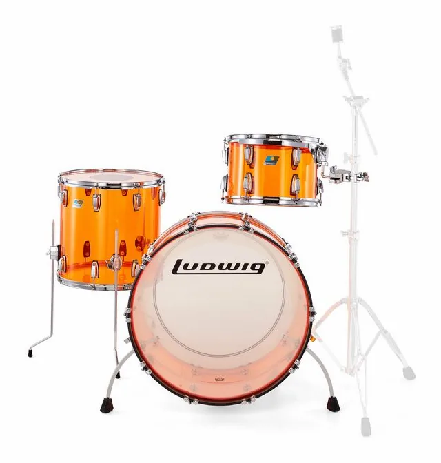 Ludwig Vistalite ProBeat Set Amber, vue de profil, photo 2