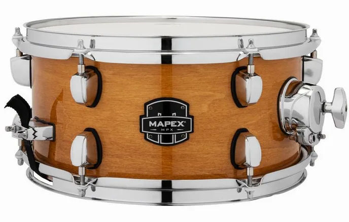 Mapex 12"x6" MPX Hybrid Snare CNL, vue de près, de face