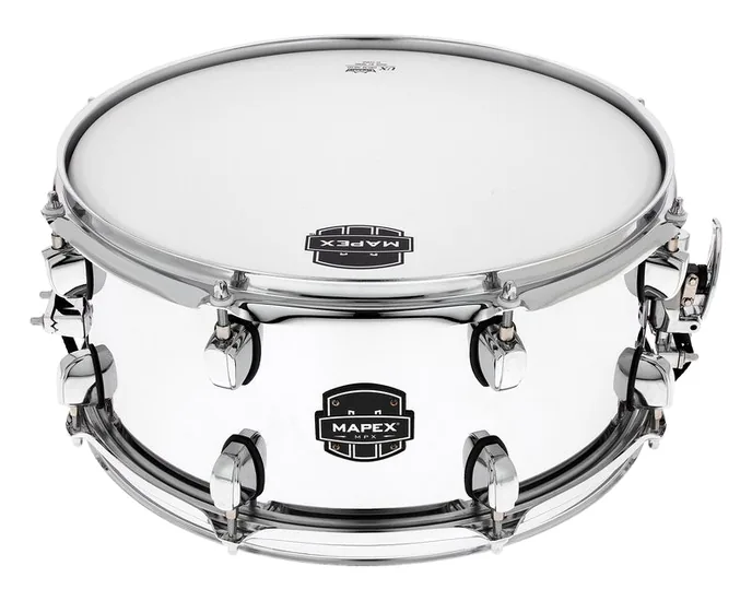 Mapex 14"x6,5" MPX Steel Snare CN, de face sur fond neutre