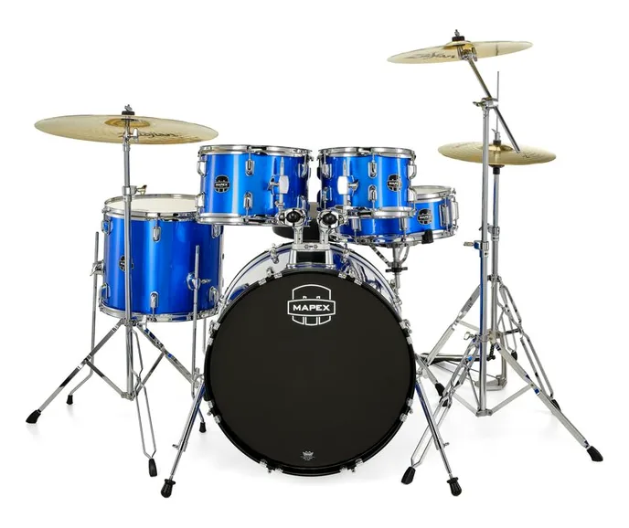 Mapex Comet Pro Pack 20" Indigo Blue, vue de trois quarts, photo 2