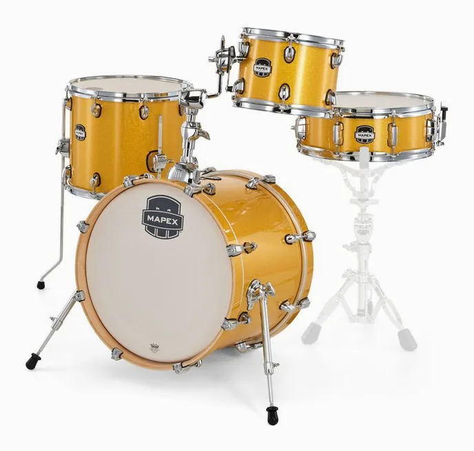 Mapex Mars Birch Bebop Shell Set YD, de face sur fond neutre