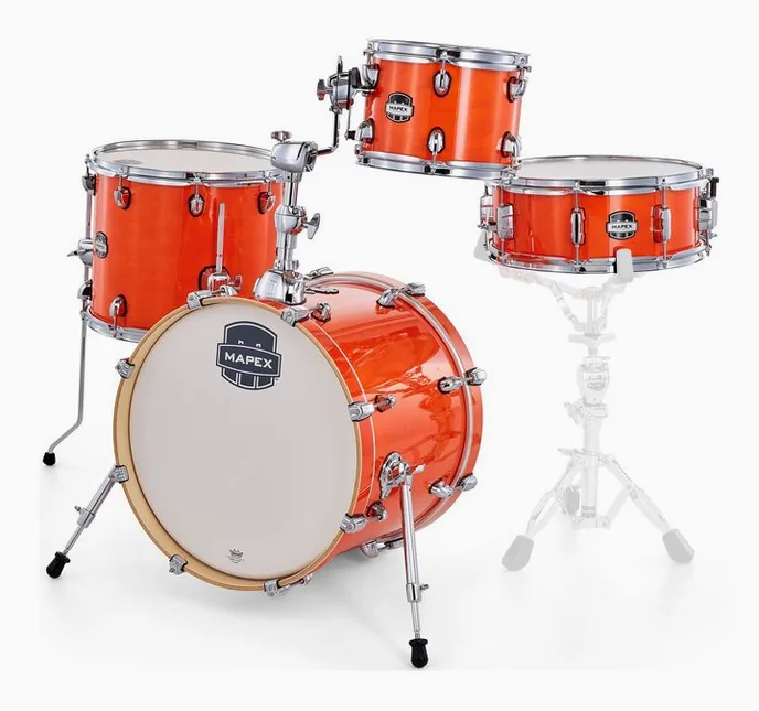 Mapex Mars Maple Bebop Shell Set OG, sur fond neutre