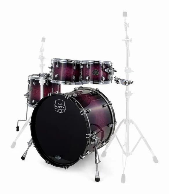 Mapex Saturn VI Fusion Royal Purple, sur fond neutre