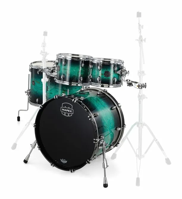 Mapex Saturn VI Stage+ Marine Teal, sur fond neutre